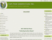 Tablet Screenshot of capefeargardenclub.org